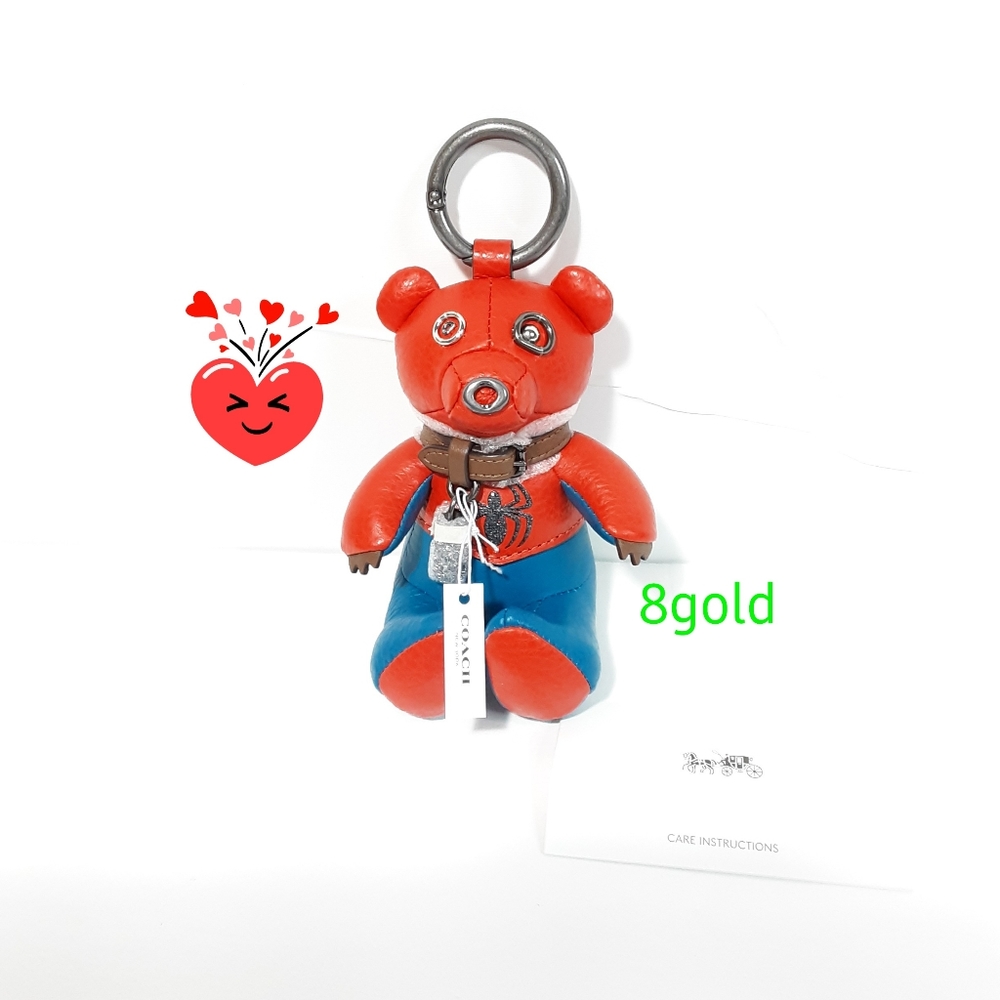 Coach X  Spider-Man Collectible Bear Bag Charm - Picture 2 of 5
